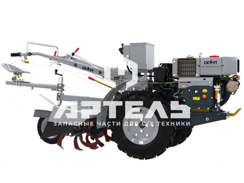 Мотоблок Файтер 15DE + почвофреза и сиденье