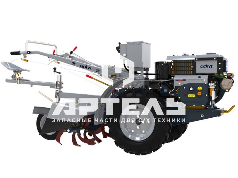 Мотоблок Файтер 101DE + почвофреза и сиденье